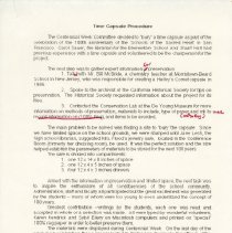 Time Capsule Procedure