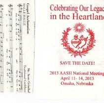 AASH Invitation and sheet music