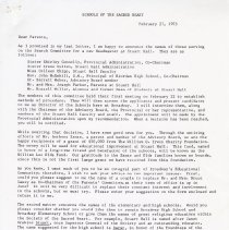 Letter to Parents P1 - Feb 1972