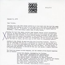 A letter of resignation and appreciation.