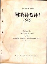 Ma-Ho-Hi 1929 Front
