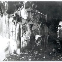 USS Blessman with battle damage