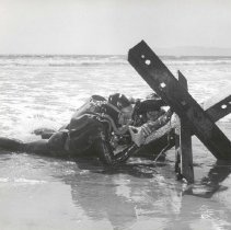 metal beach obstacle