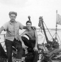 UDT 6 members on a ship