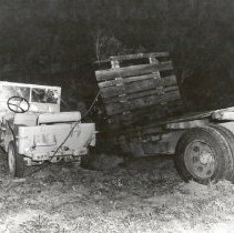 DRU jeep wreck, causing death of Ens. B. Ellis
