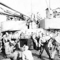UDT 6 members on a ship