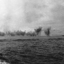 Bomb run again right flank of beach