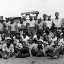 Part of UDT-11 in the tent area of Maui Base