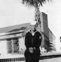 Scout and Raider in front of USO in Ft. Pierce