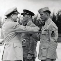 John Dittmer receiving Presidential Unit Citation