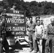 USN Underwater Demolition Team-21 Welcomes the U.S. Marines to Japan