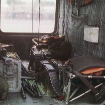 close-up of the "back seat" of this Huey