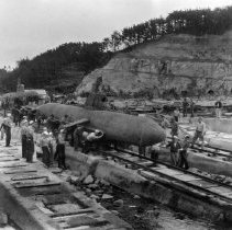 Launching Japanese submarines