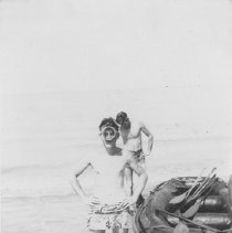 Series of small black and white prints of UDTs in Little Creek