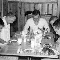 Mess hall prayer, officers, class 16.