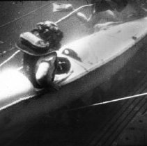 Diver in SDV launching from sub