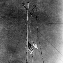 US Flag raised over Tokyo Bay