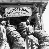 UDT 18 welcome sign. Yokosuka Naval Base.