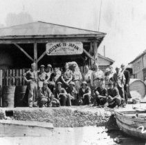 UDT 18 welcome sign. Yokosuka Naval Base.