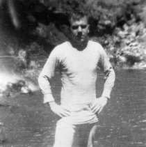 UDT 18 member in cold water training gear.