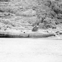 grounded Japanese submarine