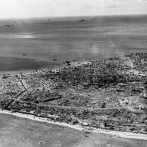 Aerial photo of post invasion