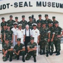 SEAL Team 4 group photo at Muster XV with CMDR Fane