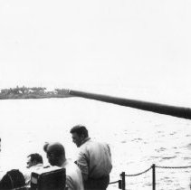 #14 NCDU aboard APD Dickerson Jan. 1945 during Lingayen landing.