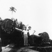 #16 NCDU's at site of Demo work San Pedro Bay Leyte Gulf.  Typhoon damaged