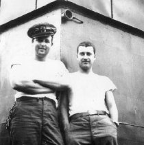 #23 L-R LCD-(D) 227 Skipper LTCDR Allen S. Esking and LTJG Bob Eiring