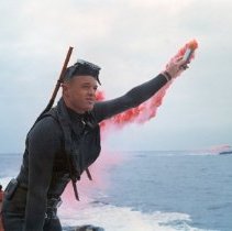 Lt. Grisemerwith smoke flare