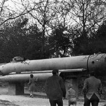 Some sort of submarine on display