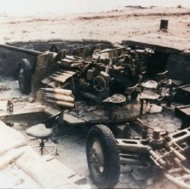 abandoned 40mm cannon