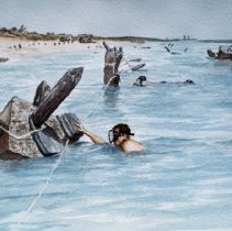 Jim O'Dell painting of Frogmen