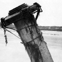 mine on concrete post