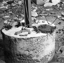 mined beach obstacle, France