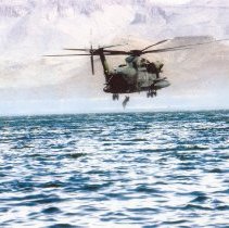 helo over water