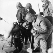 UDT entering frigid water