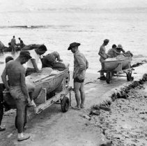 Two "subs" on their cradles