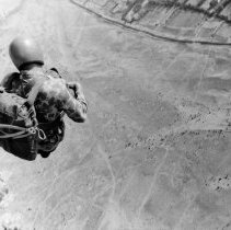 Bob Wagner maintaining parachute proficiency Possibly Da Nang 1963/4
