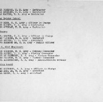 Pg 12: (b) SP School (Cont'd); (c) S&R School; (d) Army Ordnance; (e) Compa