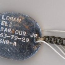 Loran Barbour dog tag