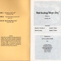 "First Landing Tokyo Bay" booklet