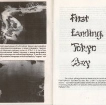 "First Landing Tokyo Bay" booklet