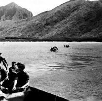 boat loaded with a high explosive. They are going in to blow out coral reef