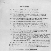 Starting Procedures for Naval SNJ Aircraft