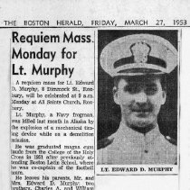 Obituaries for  Lt. Edward D. Murphy, Jr.