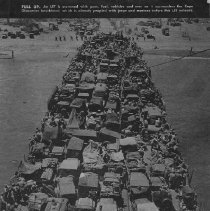 LST loaded with guns, fuel, vehicles and men