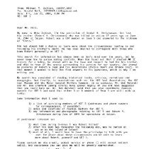 Letters regarding Robert Christensen