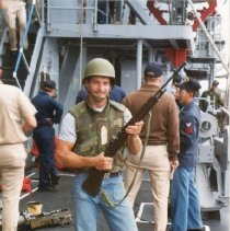 Petty Officer Grant Mann Ships Security USS Harry  W Hill